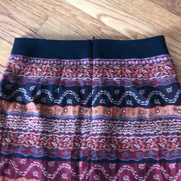 Gypsy tapestry midi skirt with front fringe size 4 - Picture 5 of 8